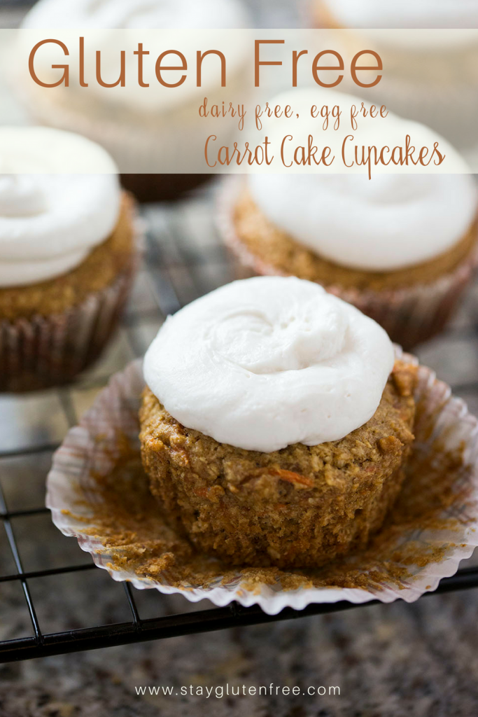 Gluten free carrot cake cupcakes