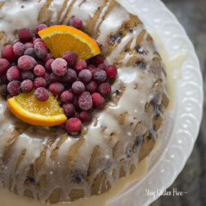 Gluten Free Cranberry Orange Bundt Cake