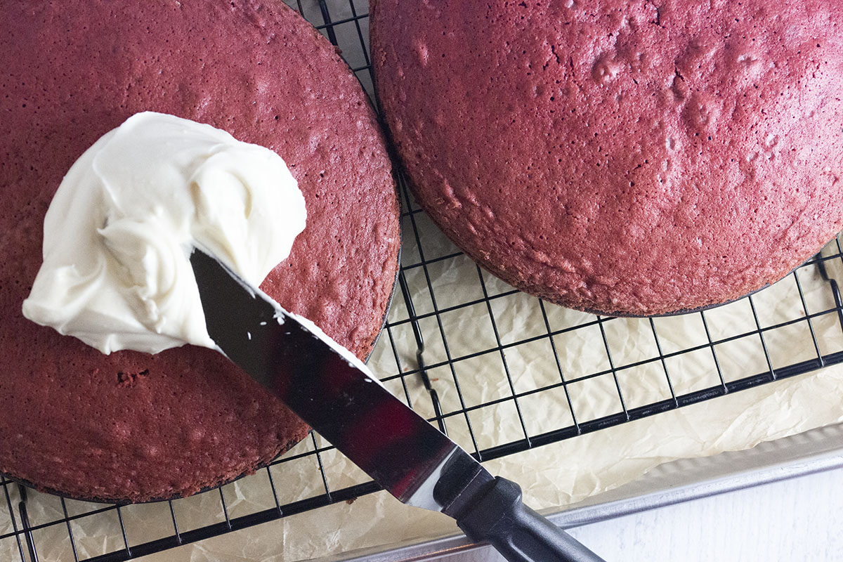 You are currently viewing Red Velvet Cake with Cream Cheese Frosting